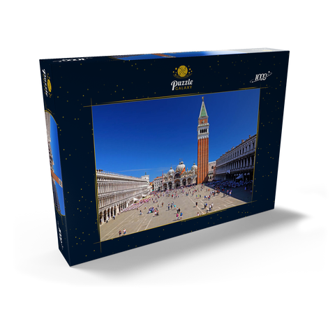 Markusplatz mit Markuskirche und Campanile, Venedig, Italien 1000 Puzzle Schachtel Ansicht2