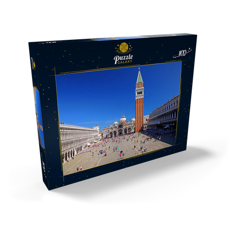 Markusplatz mit Markuskirche und Campanile, Venedig, Italien 100 Puzzle Schachtel Ansicht2