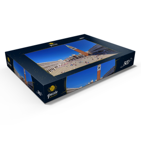 Darstellung des Puzzle Motivs Markusplatz mit Markuskirche und Campanile, Venedig, Italien - Puzzleteile: 500