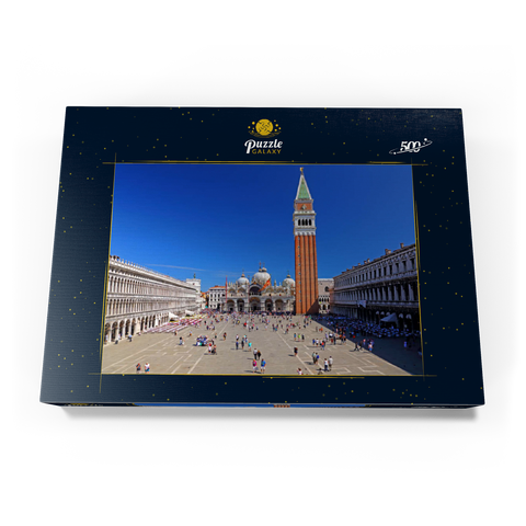 Markusplatz mit Markuskirche und Campanile, Venedig, Italien 500 Puzzle Schachtel Ansicht3