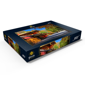 Alternative Darstellung des Puzzle-Motivs Eines der Wohngebäude im Park der Sommerresidenz des Dalai Lamas, Tibet – Puzzleteile: 1000