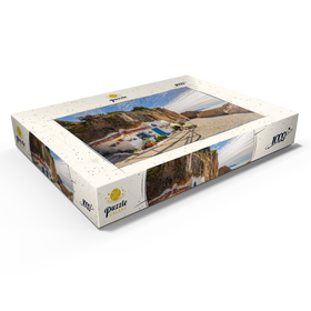 Alternative Darstellung des Puzzle-Motivs Fischerhütte am Strand, Andalusien, Spanien – Puzzleteile: 1000