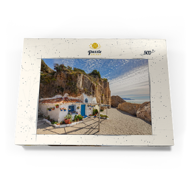 Fischerhütte am Strand, Andalusien, Spanien 500 Puzzle Schachtel Ansicht3