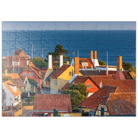 Darstellung des Puzzle Motivs Blick über die Altstadt - Puzzleteile: 100