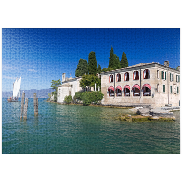 puzzleplate Punta San Vigilio am Gardasee, Italien 1000 Puzzle