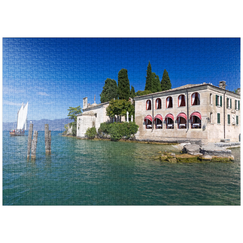 puzzleplate Punta San Vigilio am Gardasee, Italien 1000 Puzzle
