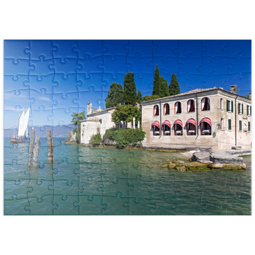 puzzleplate Punta San Vigilio am Gardasee, Italien 100 Puzzle