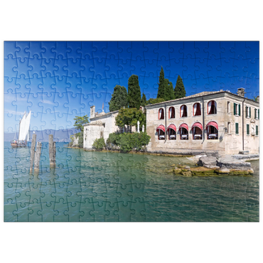 puzzleplate Punta San Vigilio am Gardasee, Italien 200 Puzzle