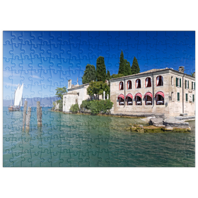 Darstellung des Puzzle Motivs Punta San Vigilio am Gardasee, Italien - Puzzleteile: 200