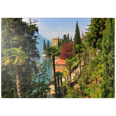 puzzleplate Botanischer Garten der Villa Monastero, Comer See, Italien 1000 Puzzle