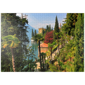 Darstellung des Puzzle Motivs Botanischer Garten der Villa Monastero, Comer See, Italien - Puzzleteile: 1000