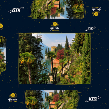 Botanischer Garten der Villa Monastero, Comer See, Italien 1000 Puzzle Schachtel 3D Modell