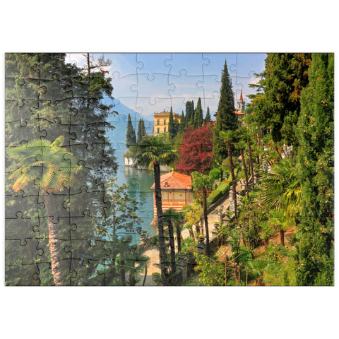 puzzleplate Botanischer Garten der Villa Monastero, Comer See, Italien 100 Puzzle