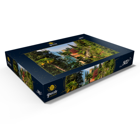 Botanischer Garten der Villa Monastero, Comer See, Italien 500 Puzzle Schachtel Ansicht1