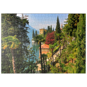 Darstellung des Puzzle-Motivs Botanischer Garten der Villa Monastero, Comer See, Italien – Puzzleteile: 500