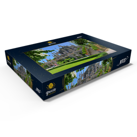Alternative Darstellung des Puzzle-Motivs Gartenterrassen im Park des Palazzo Borromeo auf der Isola Bella bei Stresa, Lago Maggiore – Puzzleteile: 1000
