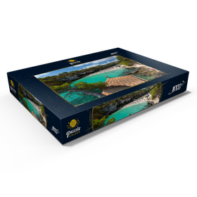 Alternative Darstellung des Puzzle-Motivs Blick in die Lagune Cala Llombards bei Santanyi, Mallorca – Puzzleteile: 1000