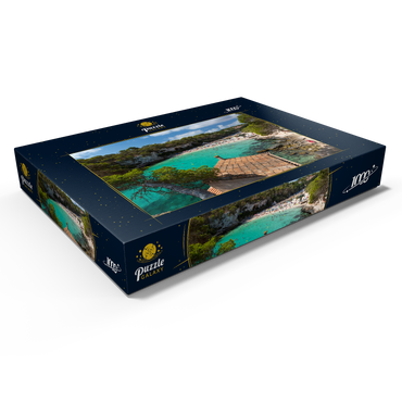 Blick in die Lagune Cala Llombards bei Santanyi, Mallorca 1000 Puzzle Schachtel Ansicht1