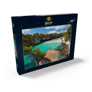 Blick in die Lagune Cala Llombards bei Santanyi, Mallorca 100 Puzzle Schachtel Ansicht2