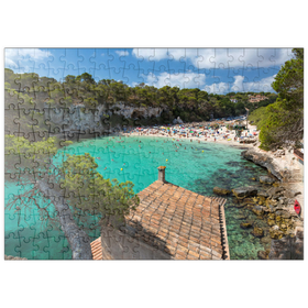 Darstellung des Puzzle-Motivs Blick in die Lagune Cala Llombards bei Santanyi, Mallorca – Puzzleteile: 200