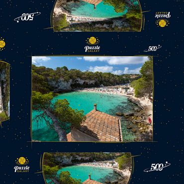 Blick in die Lagune Cala Llombards bei Santanyi, Mallorca 500 Puzzle Schachtel 3D Modell