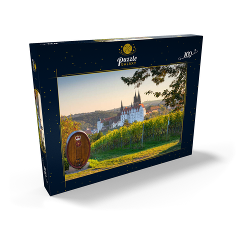 Weinberg, Weingut Schloss Proschwitz mit Blick zur Albrechtsburg und Dom 100 Puzzle Schachtel Ansicht2