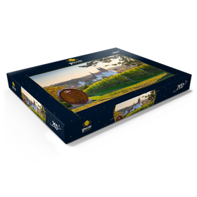 Alternative Darstellung des Puzzle-Motivs Weinberg, Weingut Schloss Proschwitz mit Blick zur Albrechtsburg und Dom – Puzzleteile: 200