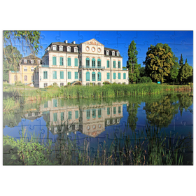 Darstellung des Puzzle Motivs Schloss Wilhelmsthal, Calden nahe Kassel, Hessen, Deutschland - Puzzleteile: 100