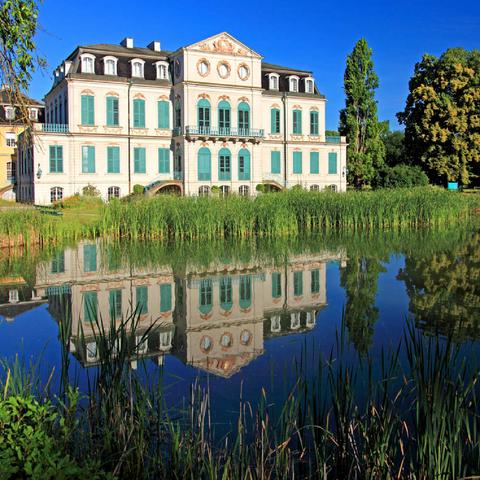 Schloss Wilhelmsthal, Calden nahe Kassel, Hessen, Deutschland 100 Puzzle 3D Modell