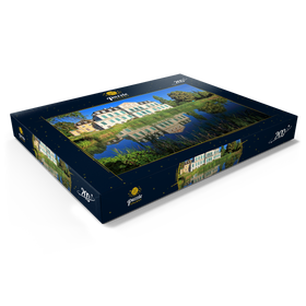 Alternative Darstellung des Puzzle-Motivs Schloss Wilhelmsthal, Calden nahe Kassel, Hessen, Deutschland – Puzzleteile: 200
