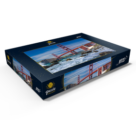 Alternative Darstellung des Puzzle-Motivs San Francisco Bay und Golden Gate Bridge, San Francisco, Kalifornien, USA – Puzzleteile: 1000