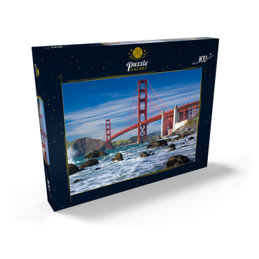 San Francisco Bay und Golden Gate Bridge, San Francisco, Kalifornien, USA 100 Puzzle Schachtel Ansicht2