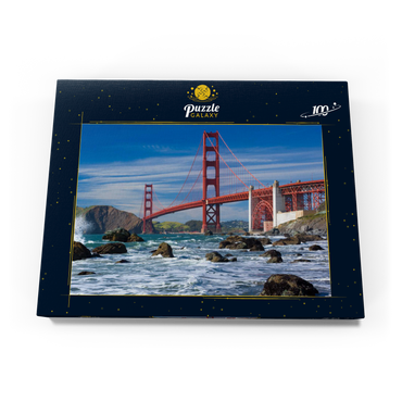 San Francisco Bay und Golden Gate Bridge, San Francisco, Kalifornien, USA 100 Puzzle Schachtel Ansicht3