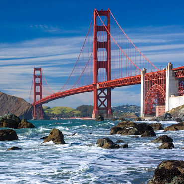San Francisco Bay und Golden Gate Bridge, San Francisco, Kalifornien, USA 100 Puzzle 3D Modell
