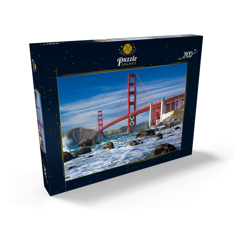 San Francisco Bay und Golden Gate Bridge, San Francisco, Kalifornien, USA 200 Puzzle Schachtel Ansicht2