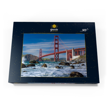 San Francisco Bay und Golden Gate Bridge, San Francisco, Kalifornien, USA 500 Puzzle Schachtel Ansicht3