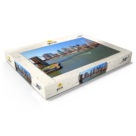 Alternative Darstellung des Puzzle-Motivs Blick zur Brooklyn Bridge mit One World Trade Center, Manhattan, New York City, USA – Puzzleteile: 200