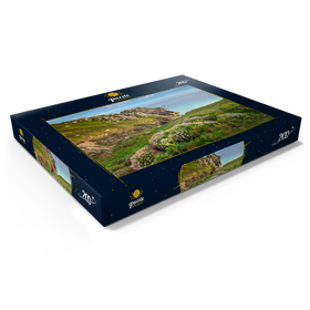 Darstellung des Puzzle Motivs Porthcurno Bay, Penwith Peninsula, Cornwall, England, Großbritannien - Puzzleteile: 200