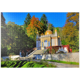 Darstellung des Puzzle-Motivs Maurischer Kiosk im Schlosspark, Schloss Linderhof, Oberbayern – Puzzleteile: 1000