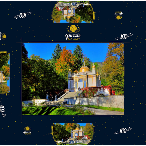 Maurischer Kiosk im Schlosspark, Schloss Linderhof, Oberbayern 100 Puzzle Schachtel 3D Modell