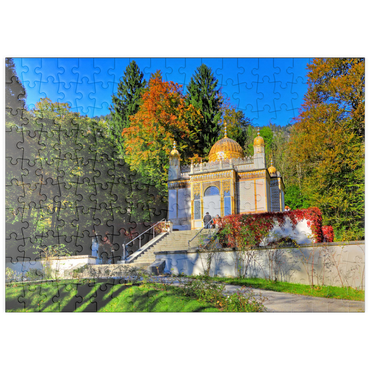 puzzleplate Maurischer Kiosk im Schlosspark, Schloss Linderhof, Oberbayern 200 Puzzle