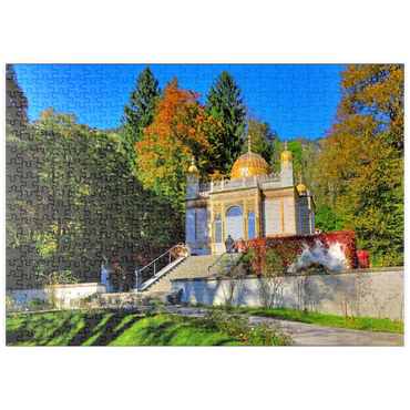 puzzleplate Maurischer Kiosk im Schlosspark, Schloss Linderhof, Oberbayern 500 Puzzle