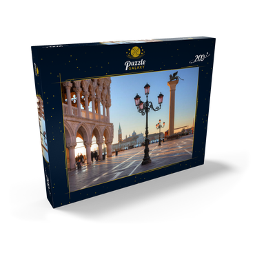 Dogenpalast und Piazzetta gegen San Giorgio Maggiore im Morgenlicht, Venedig, Italien 200 Puzzle Schachtel Ansicht2