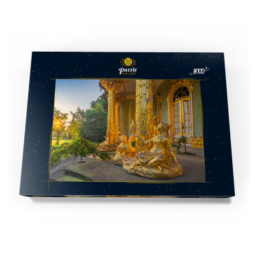 Gartenpavillon im Park Sanssouci im Stil des Rokoko bei Sonnenaufgang 1000 Puzzle Schachtel Ansicht3
