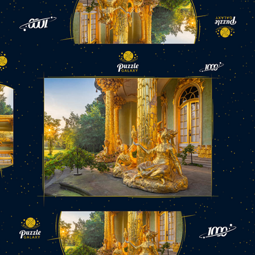 Gartenpavillon im Park Sanssouci im Stil des Rokoko bei Sonnenaufgang 1000 Puzzle Schachtel 3D Modell