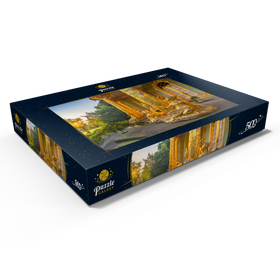 Darstellung des Puzzle Motivs Gartenpavillon im Park Sanssouci im Stil des Rokoko bei Sonnenaufgang - Puzzleteile: 500