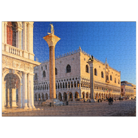 Darstellung des Puzzle-Motivs Biblioteca Nationale Marciana, Piazzetta und Dogenpalast, Venedig, Italien – Puzzleteile: 500