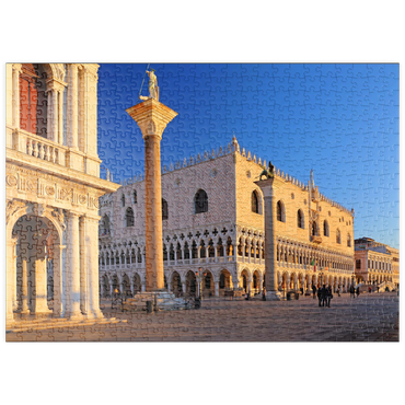 puzzleplate Biblioteca Nationale Marciana, Piazzetta und Dogenpalast, Venedig, Italien 500 Puzzle