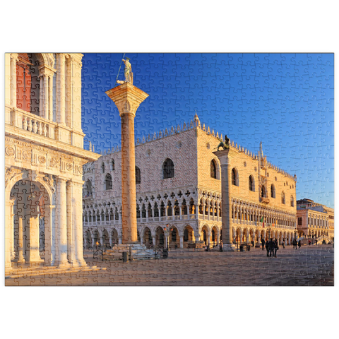 puzzleplate Biblioteca Nationale Marciana, Piazzetta und Dogenpalast, Venedig, Italien 500 Puzzle