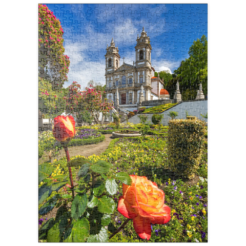 puzzleplate Wallfahrtskirche Bom Jesus do Monte bei Braga, Region Norte, Portugal 500 Puzzle